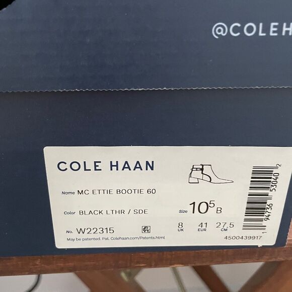 Cole Haan Ettie Buckled Leather Booties Women Size 10.5 - Picture 7 of 9